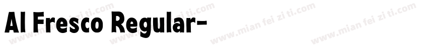 Al Fresco Regular字体转换